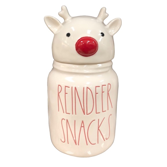 Rae Dunn Kitchen New Rae Dunn Reindeer Snacks Canister Poshmark